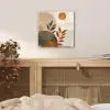 Vormen - Rond - Bladeren - Beige plexiglas 5mm klein -sfeer4