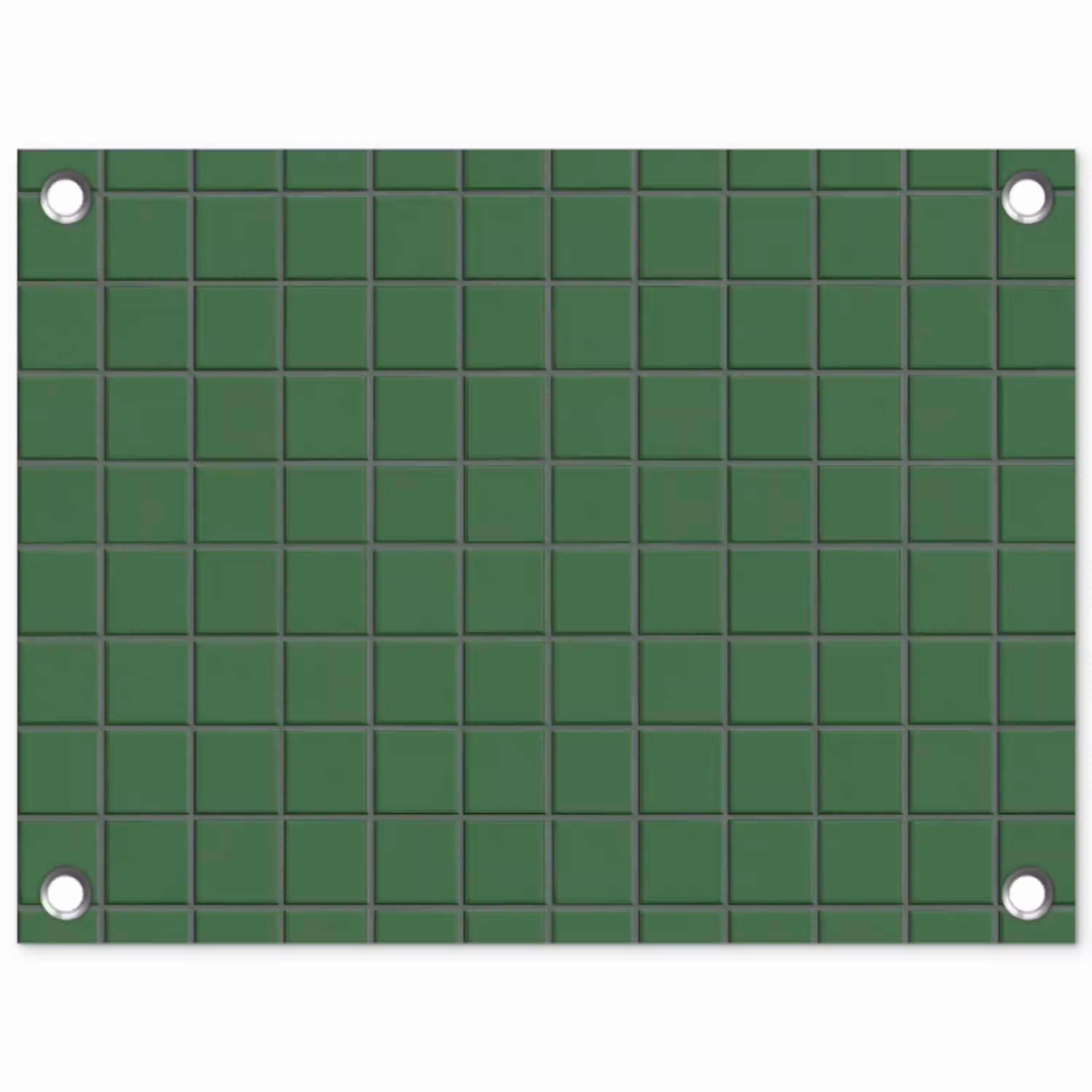 Patroon - Tegels - Groen tuinposter los doek klein 239 -3d