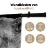 Dieren - Leeuw - Zwart - Wit - Portret Wandkleed katoen klein -sfeer2