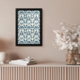 Flora - Modern - Blauw fotolijst zwart zonder passe partout klein 224 -sfeer5