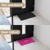 Smile - Stippen - Roze Deurmat klein -voor-na_NL