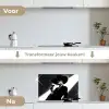 Vrouw - Wijn - Chic keuken achterwand spatscherm klein -voor_na_NL