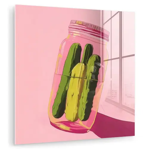 Augurken - Pot - Schaduw - Roze plexiglas 5mm klein -zzzproduct_nieuw