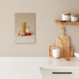 Spaghetti - Melk - Tomaten - Eieren - Brood KitchenYeah - Keuken - Canvas klein -sfeer1