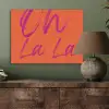 Oh la la - Oranje - Roze - Grafisch PET vilt klein -sfeer2