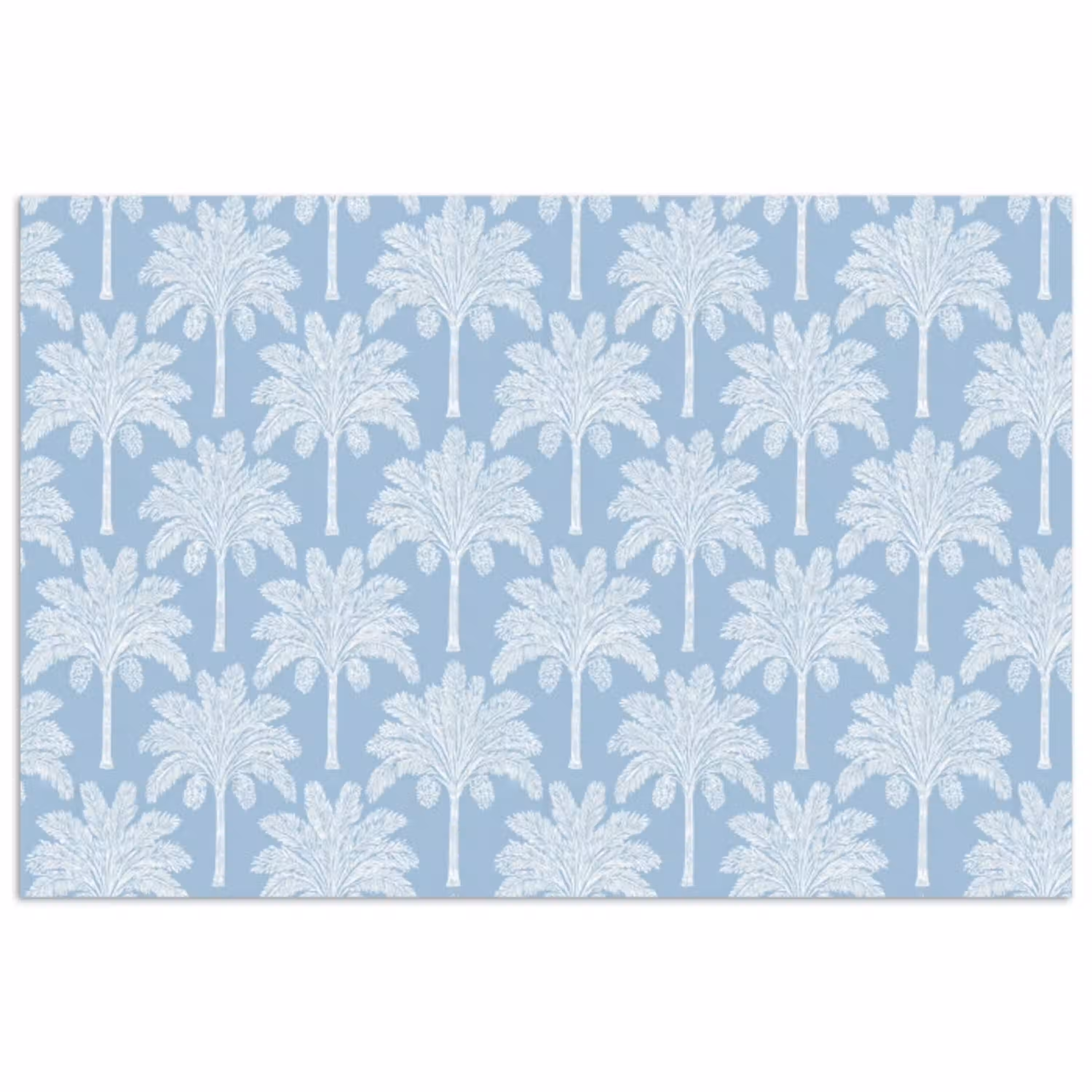 Palmboom - Modern - Blauw poster papier klein 62 -3d