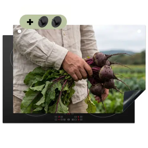 Bieten - Vers - Moestuin Inductie beschemer met haakjes klein -3d