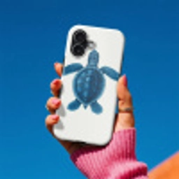 Schildpad - Blauw - Schild Toughcase MagSafe Apple iPhone 17 klein -Sfeer1V
