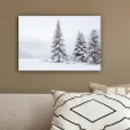 Fijnsparren - Sneeuw - Winter - Landschap - Stilte canvas 2cm klein -sfeer3