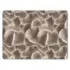 Waaiervorm - Beige - Vezel textuur muismat rubber klein 262 -3d