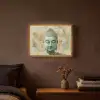 Buddha - Mandala - Modern - Spiritualiteit Light Box met batterij (Wandlamp) middel -sfeer4