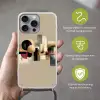 Abstract - Vormen - Beige - Texturen Hoesje iPhone 16 Pro Max met koord klein -sfeer2_NL