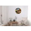 Kat - Kerst - Winter - Dier Wandcirkel aluminium klein -woonkamer