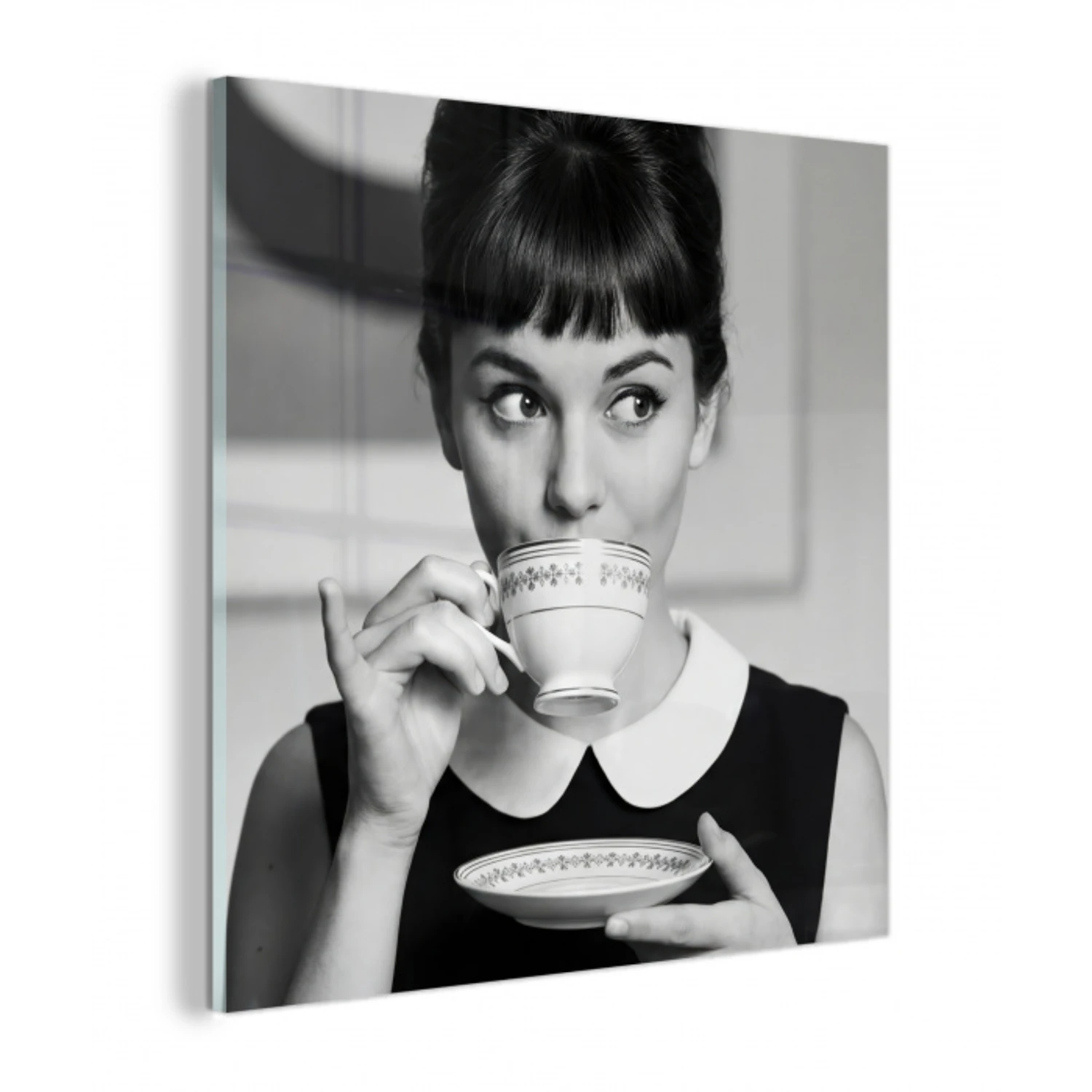 Portret - Thee - Vrouw plexiglas 5mm klein -z3d