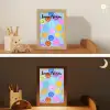 Smileys - Kleurrijk - Grappig Light Box met kabel (Kinderlampje) klein -sfeer3_kind
