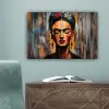 Portret - Vrouw - Bloemen canvas 2cm klein -sfeer4
