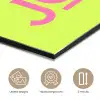Groen - Roze bonjour - art-deco aluminium wit klein -closeup_NL