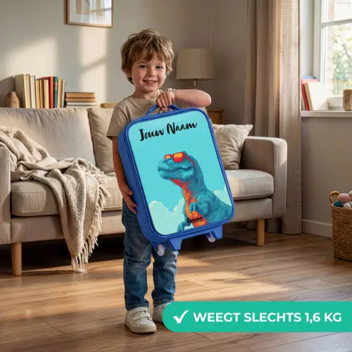 Dino - Zonnebril - Blauw Kinderkoffer - Blauw klein -sfeer2_NL