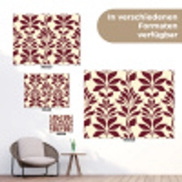 Abstract - Bladeren - Burgundy tuinposter los doek klein 239 -Xsfeer9_DE