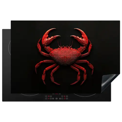 Krab - Rood - Vissen - Schaaldieren Inductie beschermer vinyl 3mm klein -3d