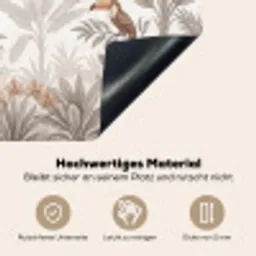 Jungle - Dieren - Palmbomen Inductie beschemer met haakjes klein -ky-onderkant-de
