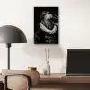 Willem van Oranje - Adriaen Thomasz - Goud - Lens aluminium wit klein -sfeer5