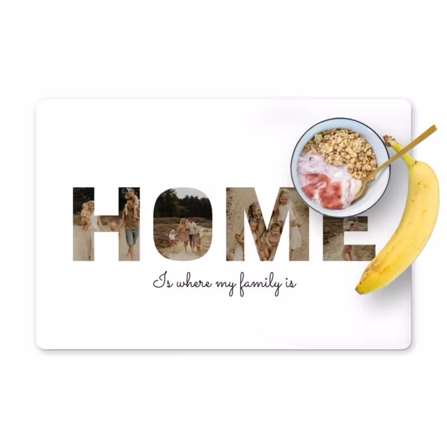 Gepersonaliseerde placemat - 6 stuks -  Home - Lettercollage