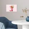 Cowboylaarzen - Roze - Boeket - Bloemen poster papier klein -sfeer3