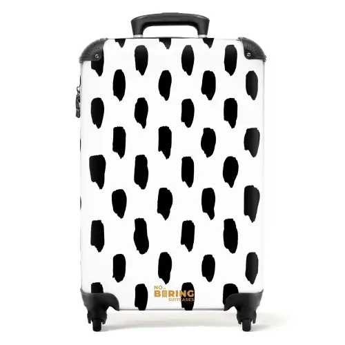 Verticale vlekken op een witte achtergrond NBS - Handbagage koffer - Kinderen Unisex middel -productfoto_recht