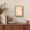 Golvende vormen - Abstract - pastel Light Box met kabel (Tafellamp) klein -sfeer2