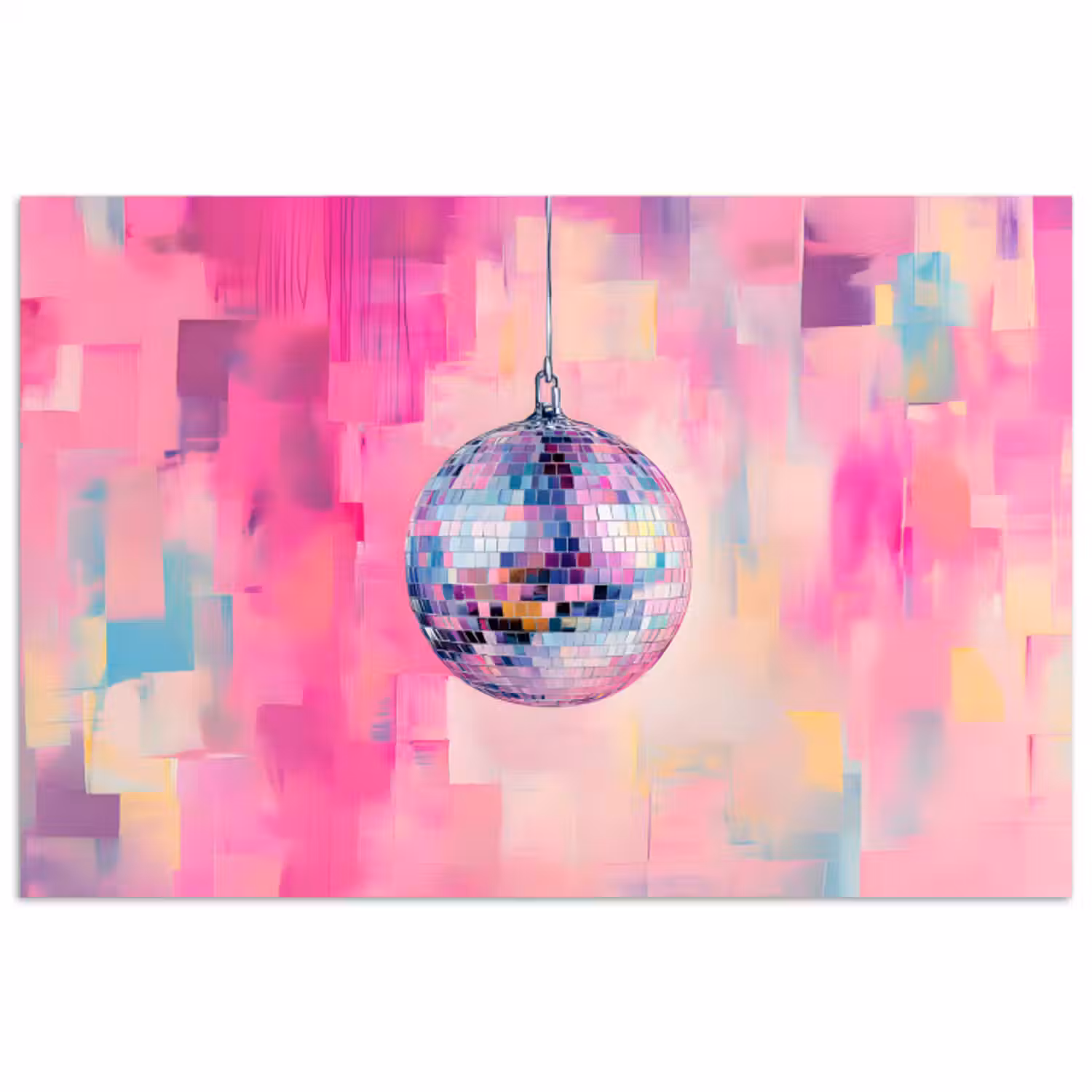 Poster – Discobal - Pink - Verf