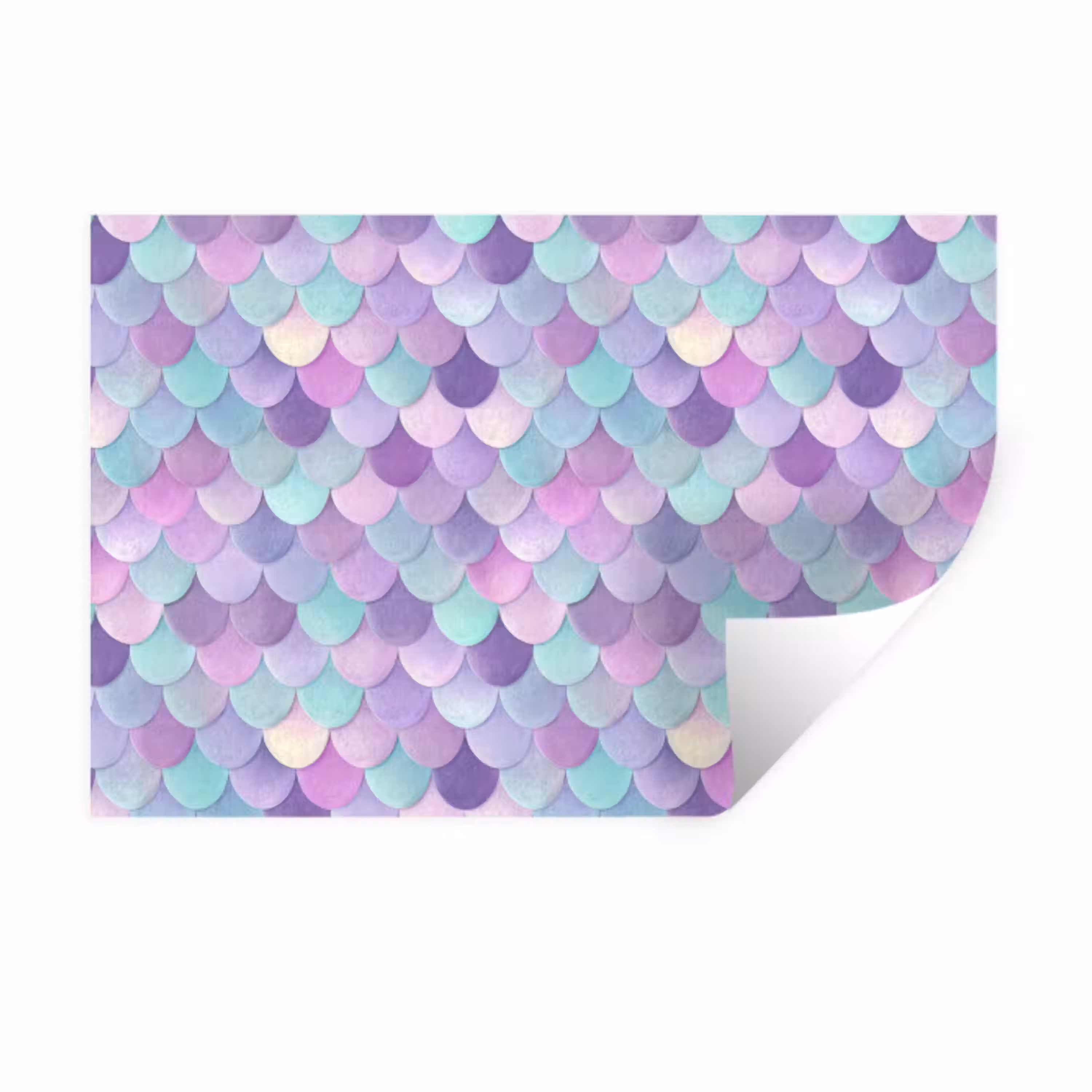 Dromerig - Zeemeermin - Pastel Muursticker klein 286 -3d