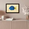 Blauw - Dory - Vis - Staartvin fotolijst zwart zonder passe partout klein -sfeer5