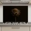Donkerbruin - Bloem - Textuur - Artisjok keuken achterwand spatscherm klein -3d_website