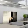 Vormen - Modern - Zwart keuken achterwand spatscherm klein -3d_schuin