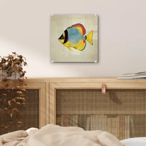 Kleurrijk - Vis - Schubben - Illustratie plexiglas 5mm klein -sfeer4