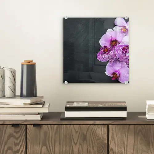 Orchidee - Bloemen - Roze - Flora plexiglas 5mm klein -sfeer1