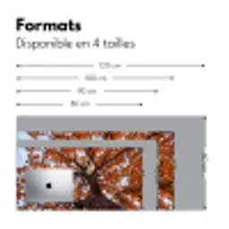 Boom - Bladerdak - Herfst - Oranje - Sfeervol Muismat XXL klein -zsfeer5_frans