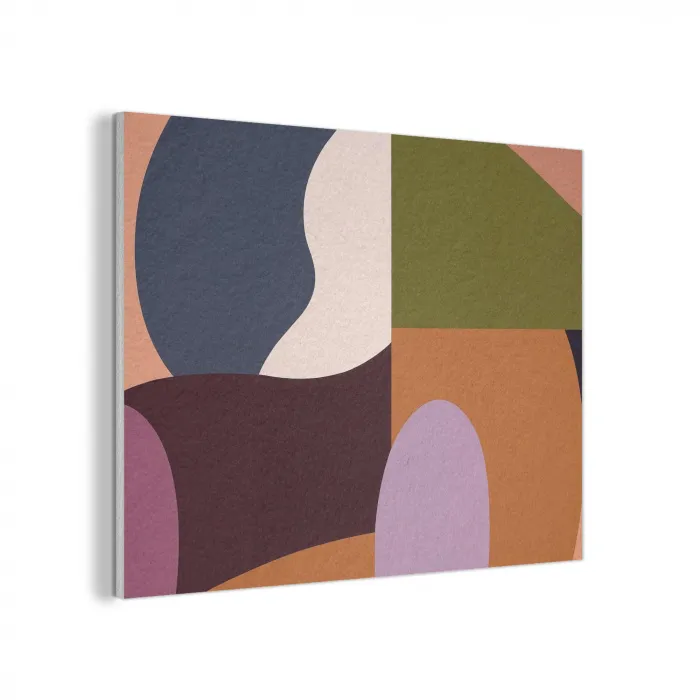 Vormen - Abstract - Kleuren - Vierkant PET vilt klein -3d