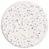 Terrazzo -  Patroon  -  Créme Wandcirkel kunststof plaat 5mm dik klein 188 -3d