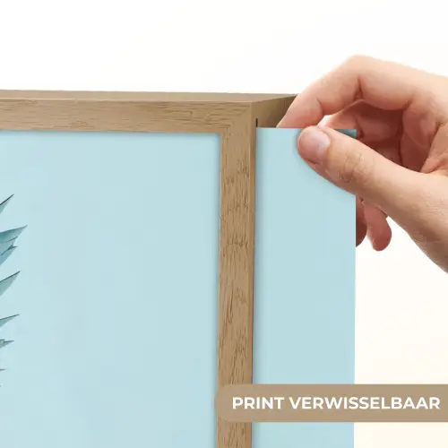 Blauw - Ananas - Disco - Discobal Light Box met batterij (Wandlamp) middel -USP_websiteprintNL