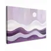 Golven - Heuvels - Abstract - Paars Tuinposter op houten frame 2 cm dik klein -3d