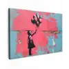 Graffiti - Meisje - Ballon - Banksy - Street art canvas 2cm klein -z3d