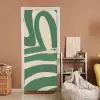 Groen - Kunst - Abstract deurposter klein -sfeer1