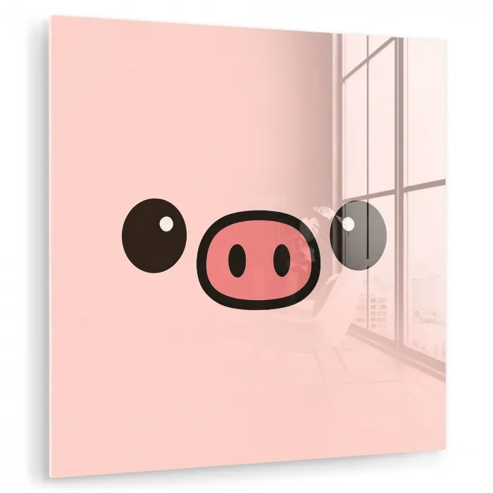 Varken - Roze - Minimalistisch plexiglas 5mm klein -zzzproduct_nieuw
