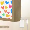 Hartjes - Kleurrijk - Patroon Light Box met batterij (Wandlamp kind) middel -USP_websiteoplaadbaarNL