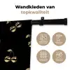 Patroon - Kersen - Goud - Chrome Wandkleed katoen klein -sfeer2
