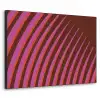 Lijnen - Rood - Beweging Textielframe zwart klein -3d