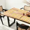 Geometrisch - Patroon - Geel - Roze Placemat vinyl groot 368 -zzsfeer4_Kitchenyeah-website