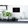 Bloemen - Oranje - Roze - Zwart Muursticker klein -keuken